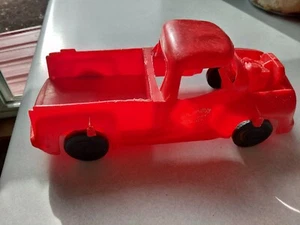 Vintage Eldon Red Plastic Pickup Truck-Eldon Delivery Service. Parts or Repair - Picture 1 of 10