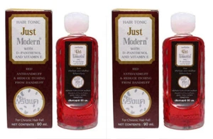 2x90ml. Just Modern Anti-Dandruff Resuce Itching Dandruff Initial Hair Tonic RED - Picture 1 of 3