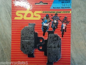 SBS REAR BRAKE PADS MAICO M-STAR GP550 500 400 250 GM500 MX 86 87 581LF FA106 - Bild 1 von 2