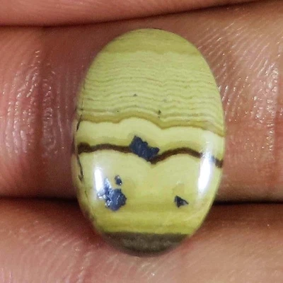 (13 X 19 X 5 MM) 19.30 Karat Natürlich Sphalerit Oval Cabochonschliff Lose - Bild 1 von 4