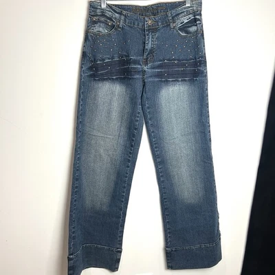 Jeans Vintage Y2K Apollo Azul con Detalle Tachonado Talla 10 Foto 1 de 4