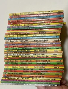 HARVEY DIGEST 34BK LOT Casper RICHIE RICH Stories,Winner,Vacations,Best AVG F/VF - Picture 1 of 14