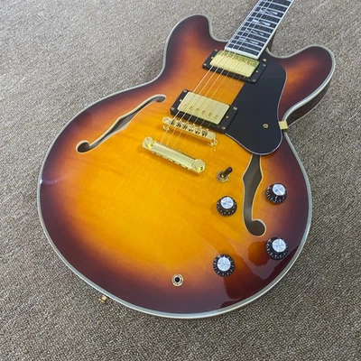 ES 335 электрогитара F отверстие полу полый кленовый корпус HH звукосниматель HOT - Изображение 1 из 4