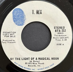 T. Rex By The Light Of A Magical Moon / Find A Little Wood Promo Blue Thumb 45 - Picture 1 of 3