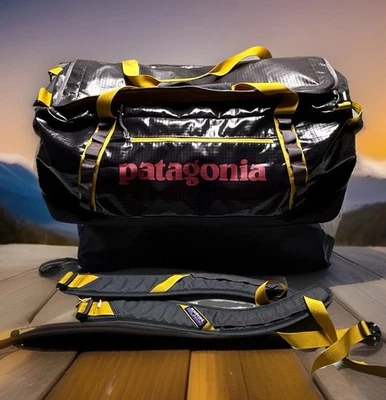 RARE Patagonia Black Hole Duffel 70L Blue Yellow Gold MLC Carry On LTD 2022 - Image 1 of 4