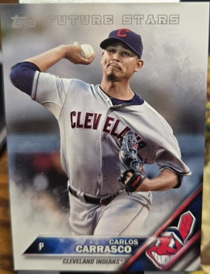2016 Topps  Mini Baseball Carlos Carrasco #140 (Indians) (NM) Free Rtns - Image 1 of 2