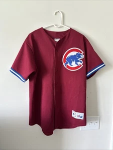 Camiseta de béisbol Majestic Chicago Cubs MLB talla grande borgoña granate - Imagen 1 de 5