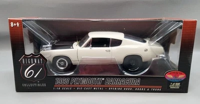 1968 Plymouth Barracuda Super Street масштаб 1:18 литая по шоссе 61 #50313W - Изображение 1 из 4