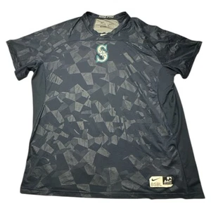 Nike Pro Hypercool Seattle Mariners Short Sleeve Shirt Size 4XL Fitted BSBL - Picture 1 of 6