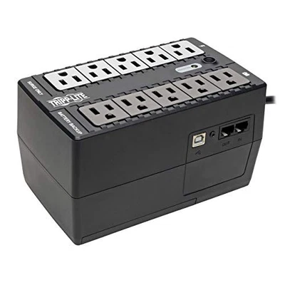 Tripp Lite UPS 600VA 300W Desktop Battery Back Up Compact 120V USB RJ11 PC - Image 1 of 4