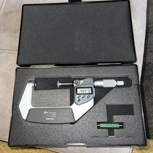 Mitutoyo Disc Micrometer 2-3 Inch Digital With Case And Standard - Picture 1 of 5