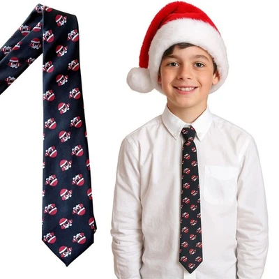 Boys Santa Dab Christmas Tie Size boys 8 to 14 Holiday Neckwear Dancing Fun - Image 1 of 4