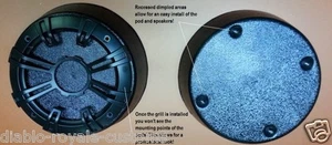 UNIVERSAL PAN525 SPEAKER PODS ADAPTERS 5.25" 5 1/4" CUSTOM SPEAKER MOUNT PODS - Picture 1 of 10