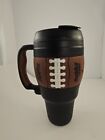 Bubba Sport football theme 34 Oz  insulated travel coffee drink mug Cup