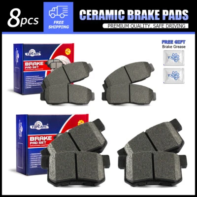 Front & Rear Ceramic Brake Pads for 2001 2002 2003 2004 Acura CL RL TL - Image 1 of 4