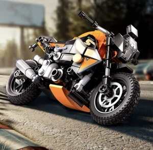 Sluban Model Bricks Blocks Motorcycle Motorbike R18MS M38-B1130 Orange 196pcs UK - Picture 1 of 6