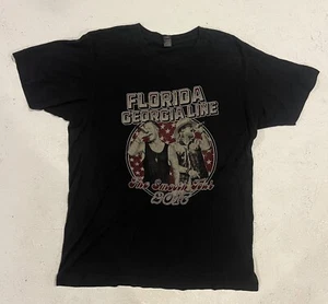 Florida Georgia Line The Smooth Tour 2017 Music T-Shirt Mens M Graphic Black - Picture 1 of 10