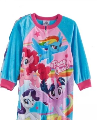 Pijama My Little PONY Niñas 10/12 Nuevo con Cremallera Polar Pie Personajes Pjs Foto 1 de 4