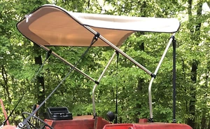 Beige Tractor Canopy / Mower Sun Shade / 3 ft X 5 ft / Sun Protection - Picture 1 of 12
