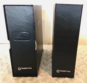 Franklin Covey 9.25" Black Cardboard 3-Ring Storage Binders 28942 2513 Lot of 2 - Picture 1 of 6