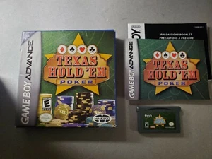 GBA Texas Hold'em Poker COmplete in box with manual Majesco Gameboy Advance Nint - Picture 1 of 2