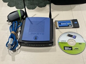 Linksys Bundle WRT150N - Router inalámbrico y adaptador inalámbrico G asistente de configuración CD - Imagen 1 de 6