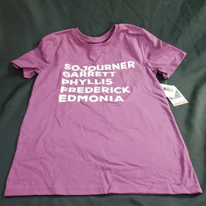 Black History Month Kids' Historical Names Purple Short Sleeve T-Shirt - Size XL - Picture 1 of 8