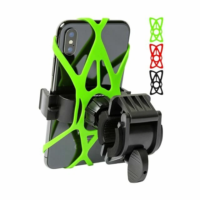 Moongoora Bike Phone Mount for any Smart Phone 3 Pieces - Black/Red/Green - Image 1 of 1