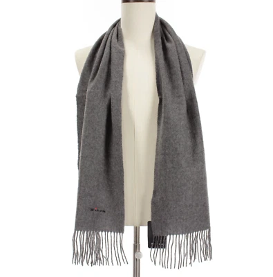 Kiton новый с Ярлыками 100% кашемир шарф один размер в твердый серый сделано в Италии - Изображение 1 из 4