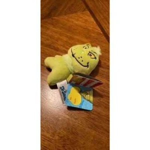 Dr Seuss The Grinch Plush Bag Clip Keyring - Soft Keychain - Picture 1 of 3