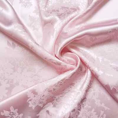 Jacquard Satin Fabric 58'' Wide By Yard Brocade Charmeuse Damask Fabric Dress  - Image 1 of 4