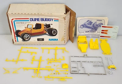 1976 Aurora Dune Buggy Car 1/32 Scale Plastic Model Kit 620 w/ Box, Started - Image 1 of 4