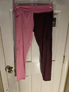 Athletic Works Leggings, Pink/Maroon, Girls Size XXL (18) Has Pockets!! - Picture 1 of 9