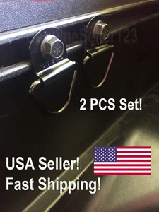 2PCS Bed Rail D-RING mount bedrail Tslot Hook Cleat Fits Toyota Tacoma & Tundra - Picture 1 of 3