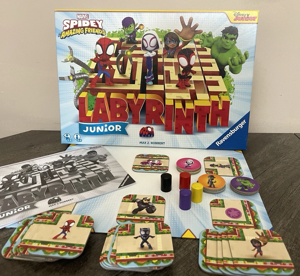 Spider-Man Labyrinth Junior Board Game Marvel Ravensburger Spidey 100% COMPLETE - Image 1 of 4