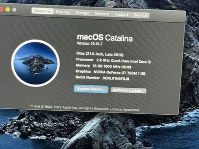 iMac 21.5-inch Late 2013 2.9 GHz Quad-Core Intel Core I5 - Image 1 of 4