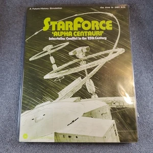 VTG SPI 1974 STARFORCE ALPHA CENTAURI WAR GAME COMPLETE UNPUNCHED/FLATPACK TRAY - Picture 1 of 24