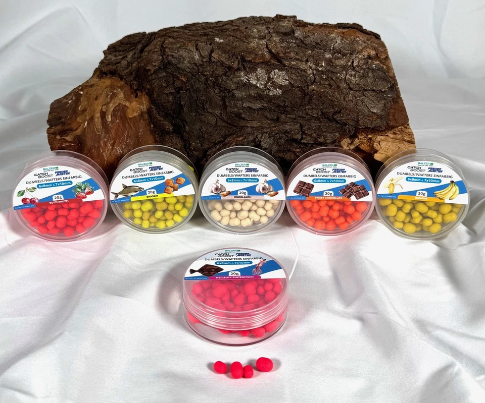 Balzer Catch Boost Method Feeder Dumbells Wafter 6x8mm & 7x10mm Schwerelos Köder - Bild 1 von 1