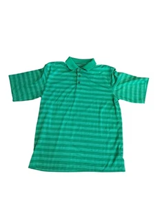 Pebble Beach Golf Polo – Green Striped – Made in Jordan – Size M - Picture 1 of 7