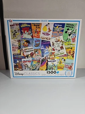 Disney Classics Novo 1500 Peças Quebra-cabeça Mickey Mouse Dumbo Branca de Neve Livro da Selva - Imagem 1 de 4