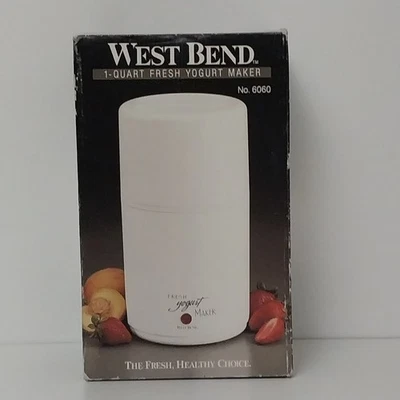 Новый West Bend 1 кварта свежий йогуртница модель 6060 винтажный 1992 - Изображение 1 из 4