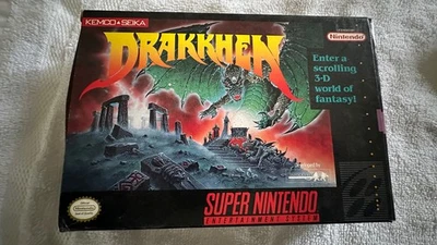 Drakkhen (Super Nintendo, 1991) – COMPLETE IN BOX (CIB) - Image 1 of 4