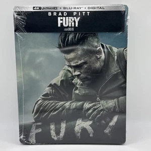 Fury 4K Ultra HD Blu-ray Digital Steelbook Factory Sealed New - Imagen 1 de 11