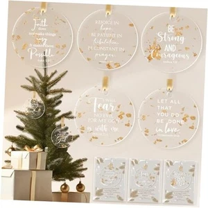Sets Christian Ornaments Gold Foil Acrylic Hanging Ornament Mother‘s Day 10 - Picture 1 of 8