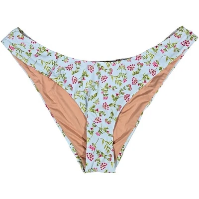 J. Crew Curved-waist cheeky bikini bottom in cloud meadow floral M NWT - Image 1 of 4