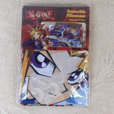 YUGIOH Pillowcase NEW Yu-Gi-Oh Standard Pillow Case NIP Reversible Dark Magician - Image 1 of 4