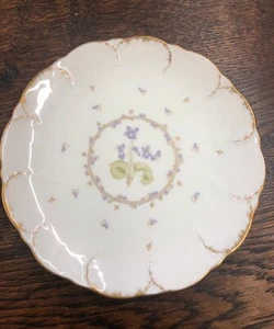 Mikasa Tender Violets Bread & Butter Plate Lavender Ivory Vintage - Picture 1 of 7