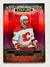 2022-23 Upper Deck Stature Rookie Photo Variant Red Parallel Nick DeSimone /33