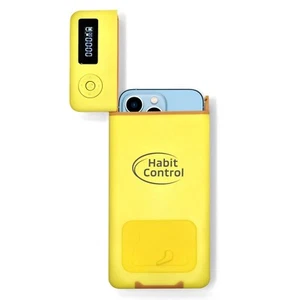 Boîte de verrouillage de téléphone portable Habit Control avec minuterie | Boîte de prison pour téléphone | Jaune - Photo 1 sur 8
