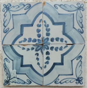 antike Fliesen, Spanien, Azulejos, Tile, Tegel, Carreaux Ancien, - Bild 1 von 2